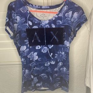 Armani Exchange Graphic Logo Cotton T Shirt